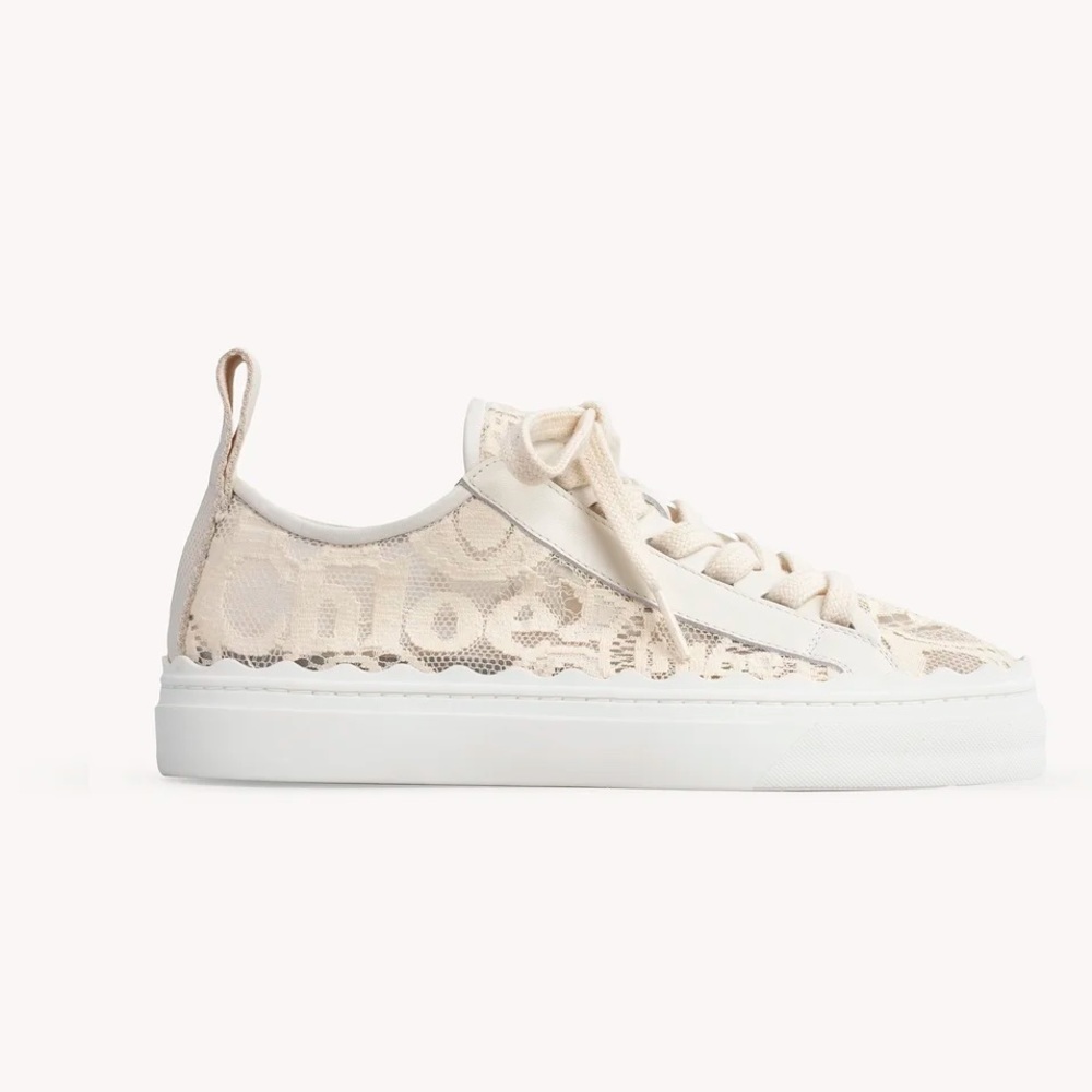 Chloe Lauren beige lace sneaker! Size 38 normally 625$!